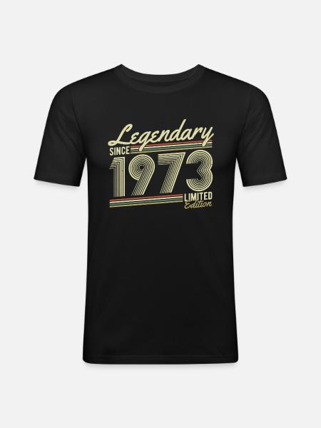 Legendary since 1973 - Men's Slim Fit T-Shirt - black