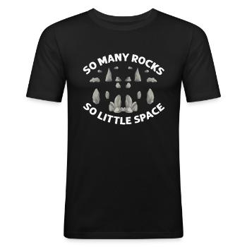 Rock Research and Quartz Rock Design - Men's Slim Fit T-Shirt - black - Front - Nik (191cm)