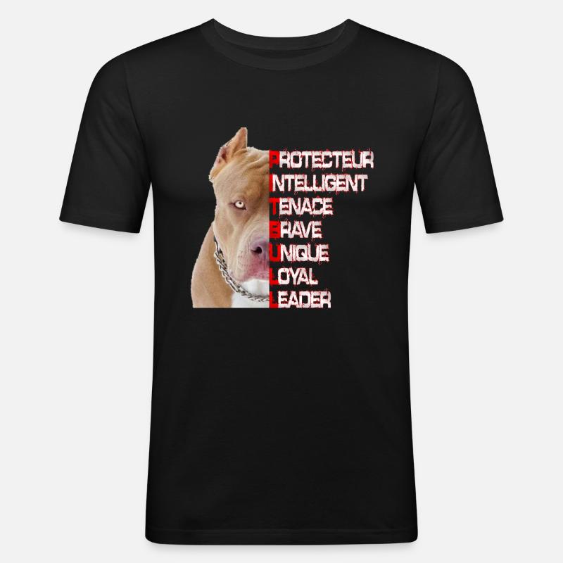 PITBULL - Männer Slim Fit T-Shirt - Schwarz