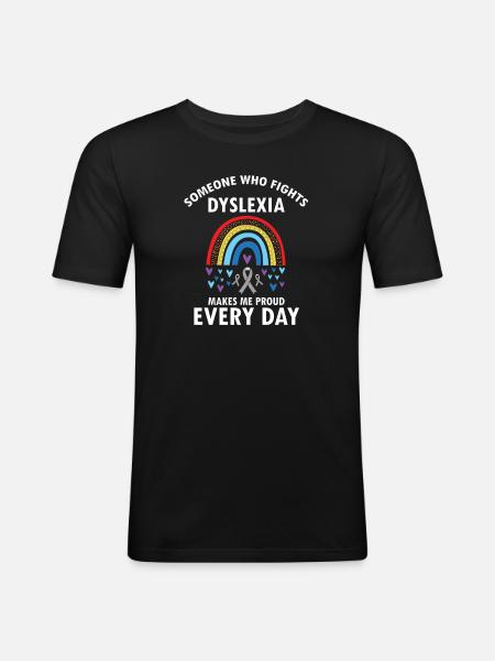 Dyslexia Interventionist for Dyslexia - Men's Slim Fit T-Shirt - black