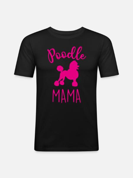 MACA CANICHE - T-shirt près du corps Homme - noir