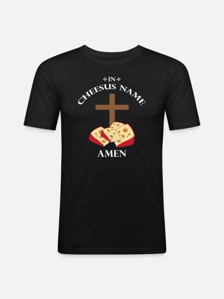 Charcuterie design for cheesemakers - Men's Slim Fit T-Shirt - black