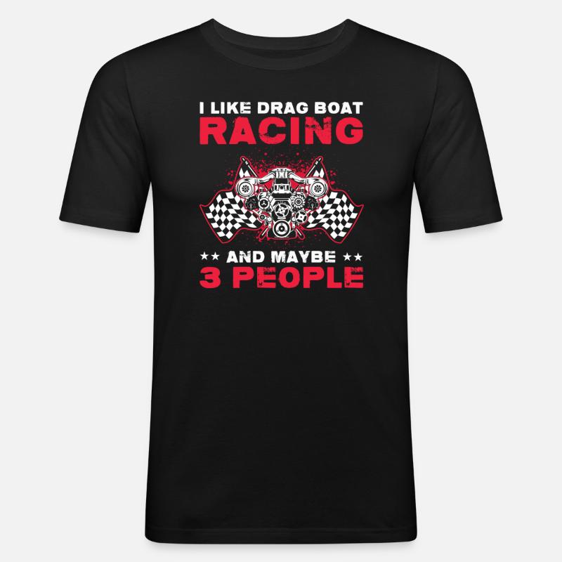 Schnellboot-Rennen Design for Rennbootfahrer - Männer Slim Fit T-Shirt - Schwarz