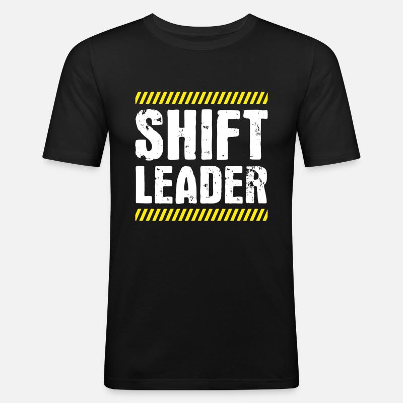 Chef de quart Shiftleader - T-shirt près du corps Homme - noir