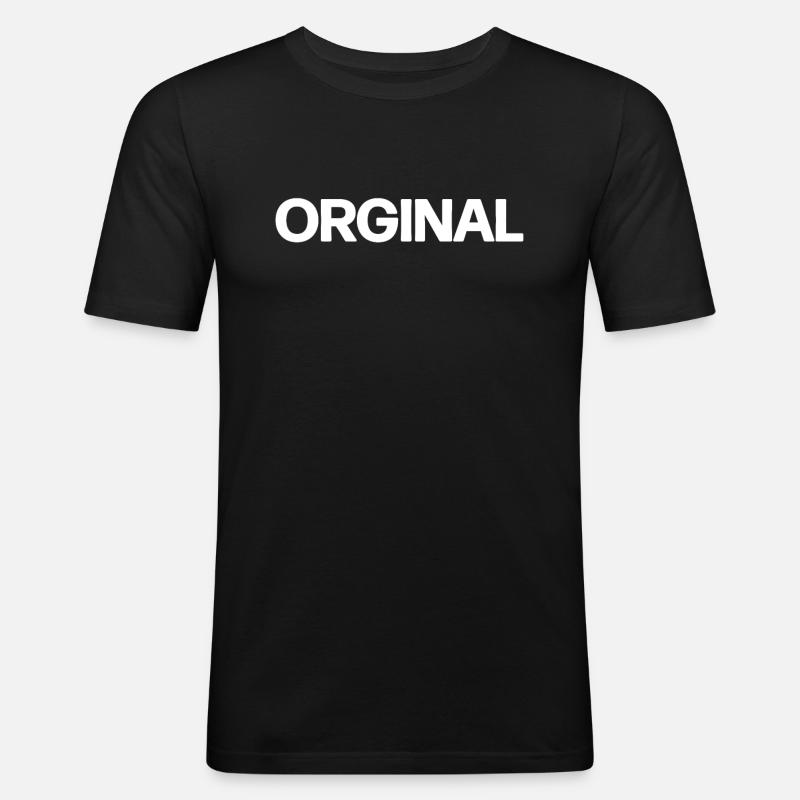Originale Orginal - Männer Slim Fit T-Shirt - Schwarz