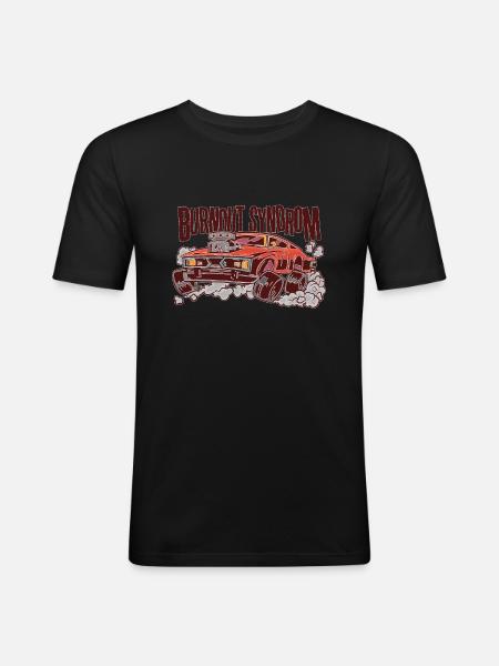 Burnout Syndrome Gift for Men - Men's Slim Fit T-Shirt - black