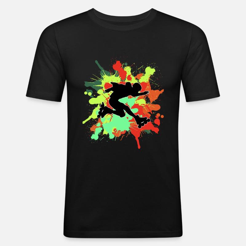 Rollerblades Rollerblades - Männer Slim Fit T-Shirt - Schwarz