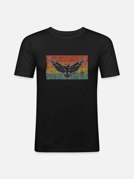 aigle - T-shirt près du corps Homme - noir
