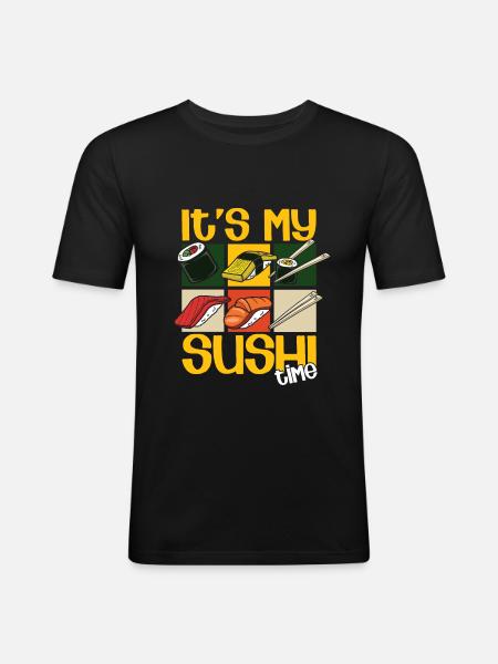 SUSHI - Men's Slim Fit T-Shirt - black