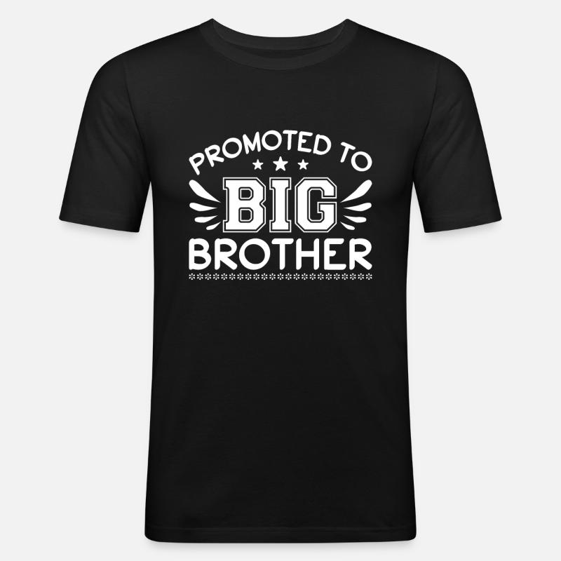 Großerbruder werdender Bruder - Männer Slim Fit T-Shirt - Schwarz