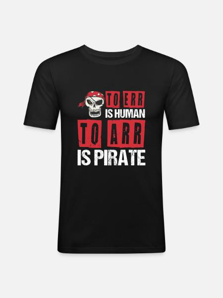 Pirate Kids Skull Party Pirates - T-shirt près du corps Homme - noir