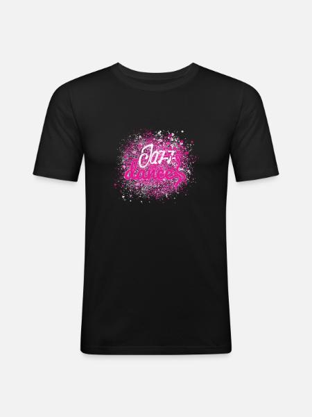 Jazz Dance - Männer Slim Fit T-Shirt - Schwarz