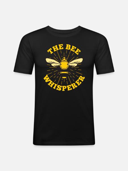 Bee Beekeeper - Men's Slim Fit T-Shirt - black