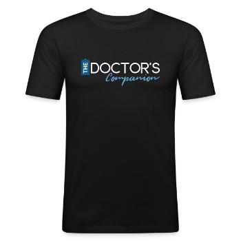 Doctor Companion - Men's Slim Fit T-Shirt - black - Front - Nik (191cm)