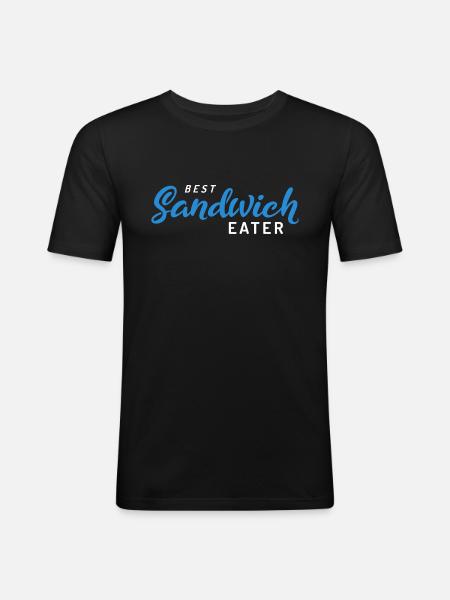 Best Sandwich Couple 1 - Men's Slim Fit T-Shirt - black