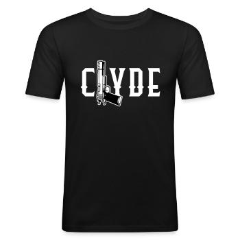 Bonnie & Clyde partner look - Men's Slim Fit T-Shirt - black - Front - Nik (191cm)