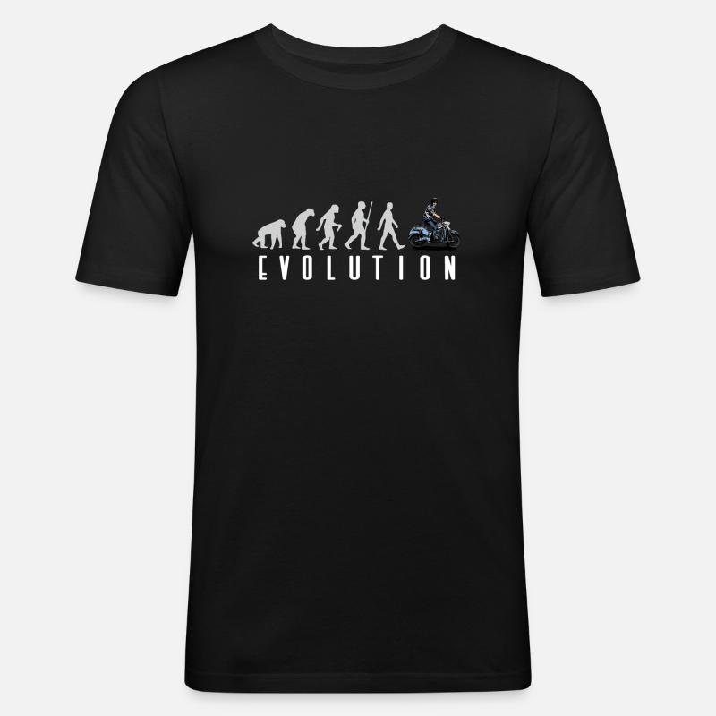Moped Mofa Evolution DS50 - T-shirt près du corps Homme - noir