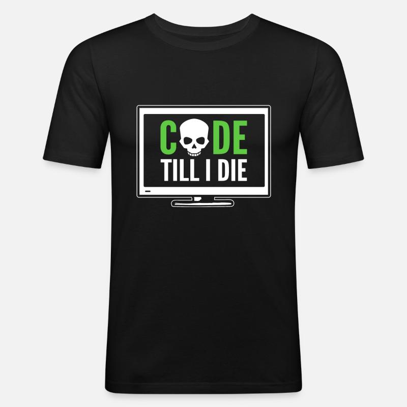 Computerprogrammierer Computerspezialist - Männer Slim Fit T-Shirt - Schwarz