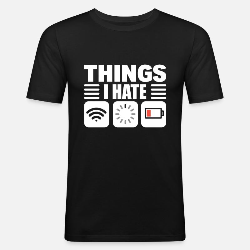 Lustiger Programmierer Computerprogrammierer - Männer Slim Fit T-Shirt - Schwarz