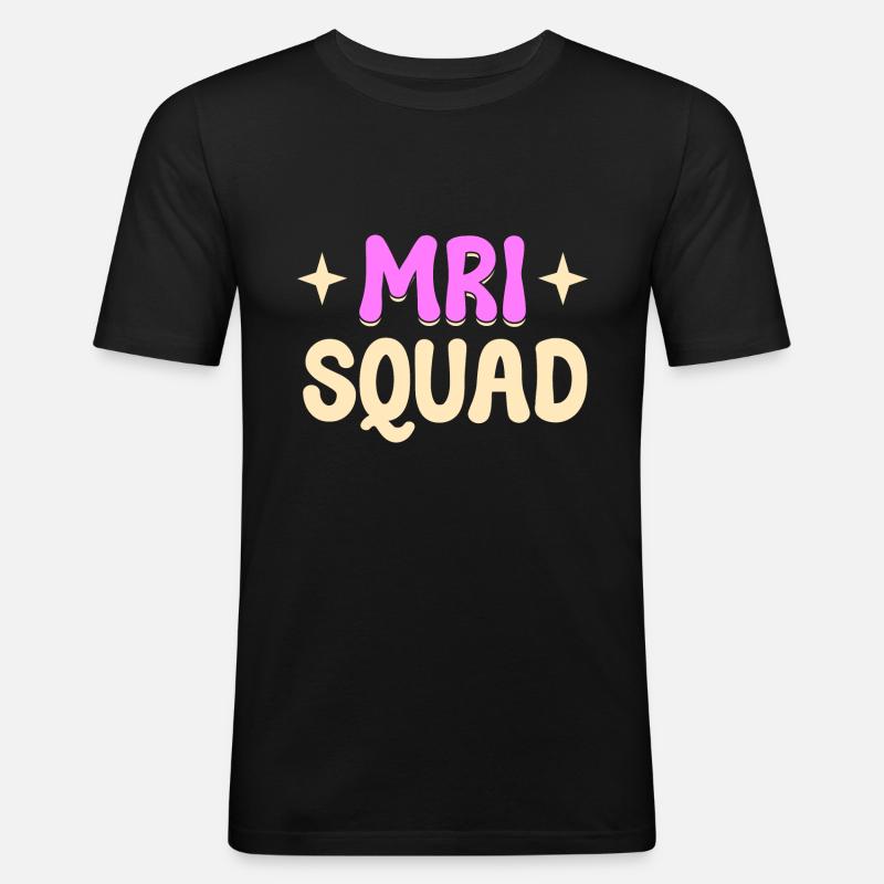 MRI Squad RAD Tech - Männer Slim Fit T-Shirt - Schwarz