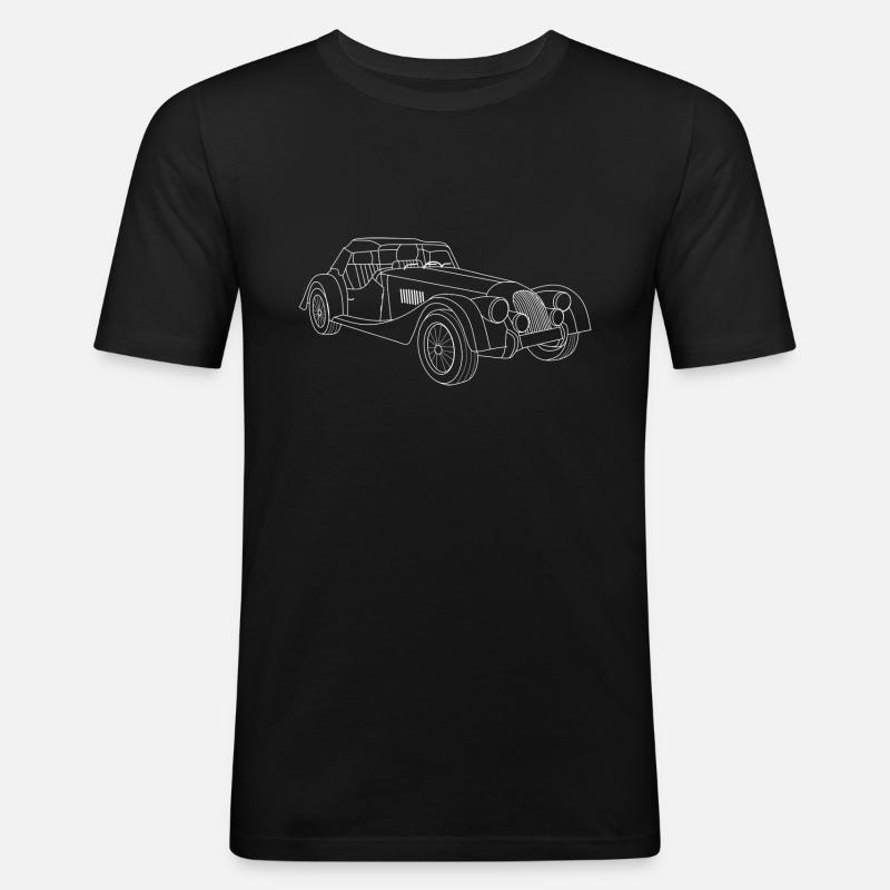 Oldtimer - Männer Slim Fit T-Shirt - Schwarz