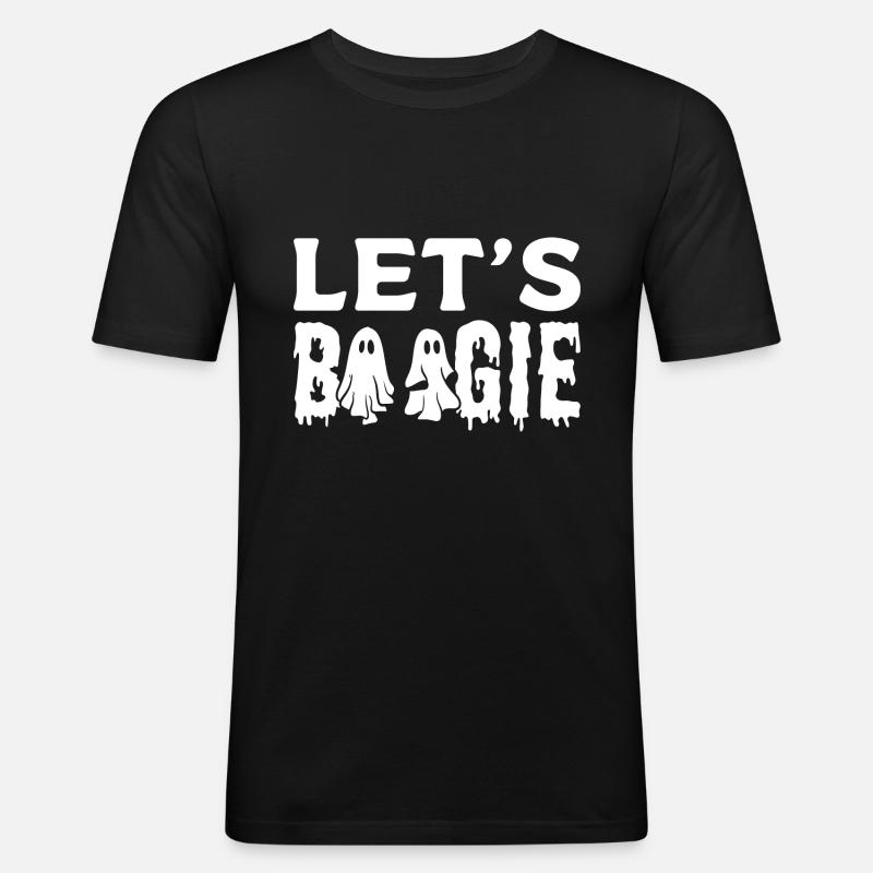 Let's Boogie Ballsaaltänzerin - Männer Slim Fit T-Shirt - Schwarz