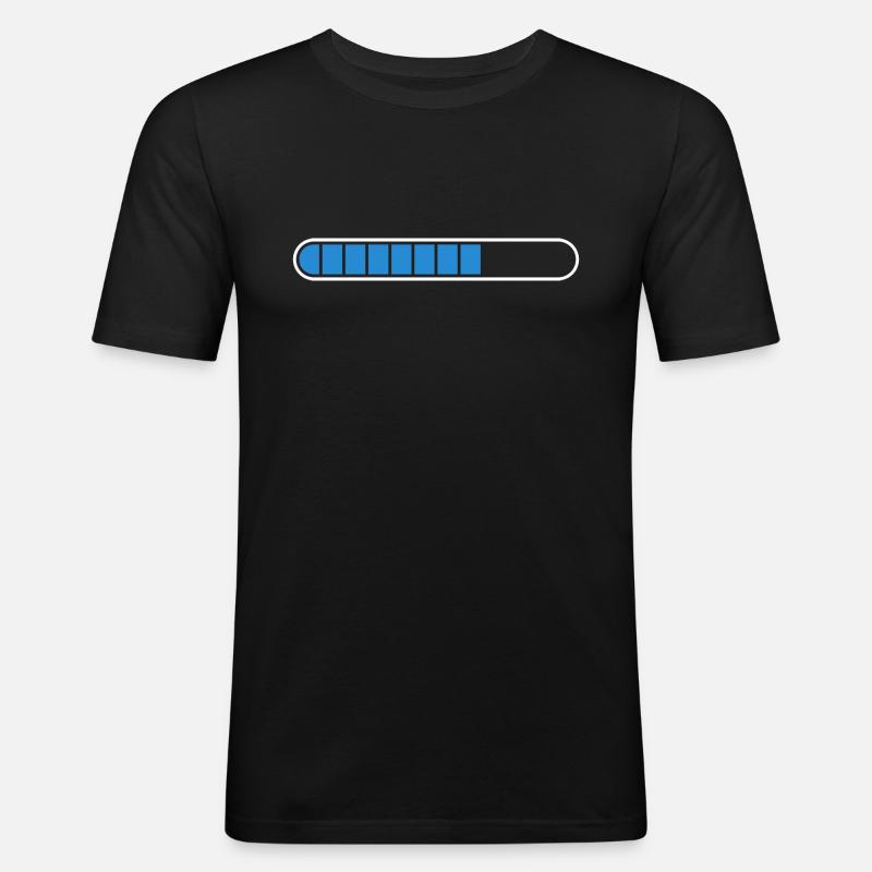 Loading bar PC Icon icon - Men's Slim Fit T-Shirt - black