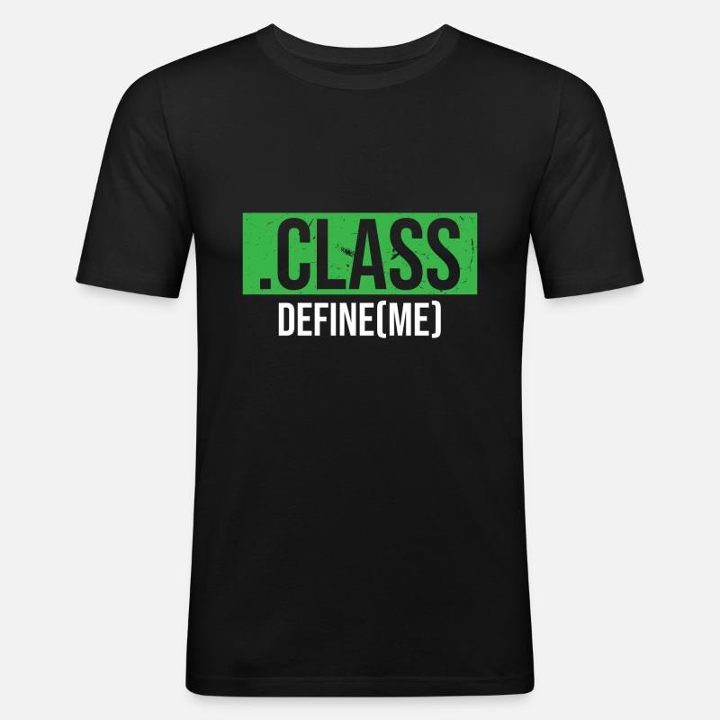 Java-utvecklare - Slim Fit T-shirt herr - svart