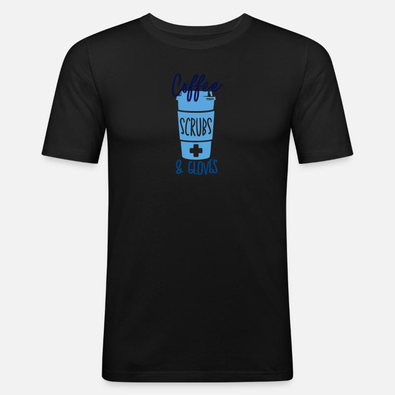 KRANKENSCHWESTER Pflegerin - Männer Slim Fit T-Shirt - Schwarz