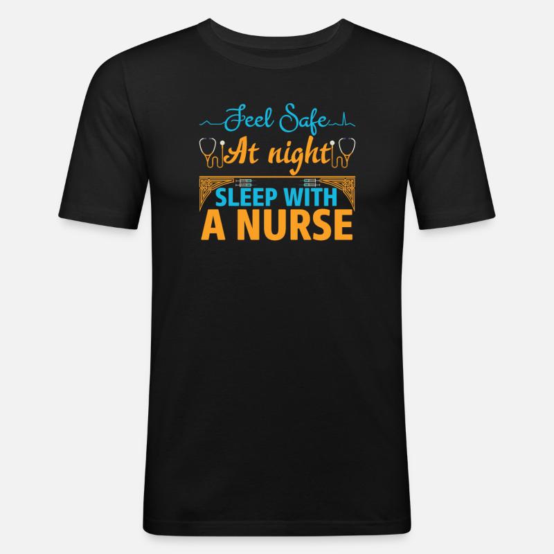 KRANKENSCHWESTER Pflegerin - Männer Slim Fit T-Shirt - Schwarz