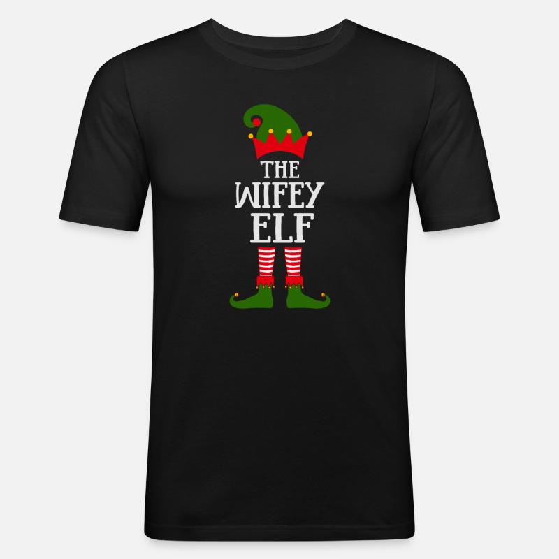 Die Weiberelfe - Männer Slim Fit T-Shirt - Schwarz