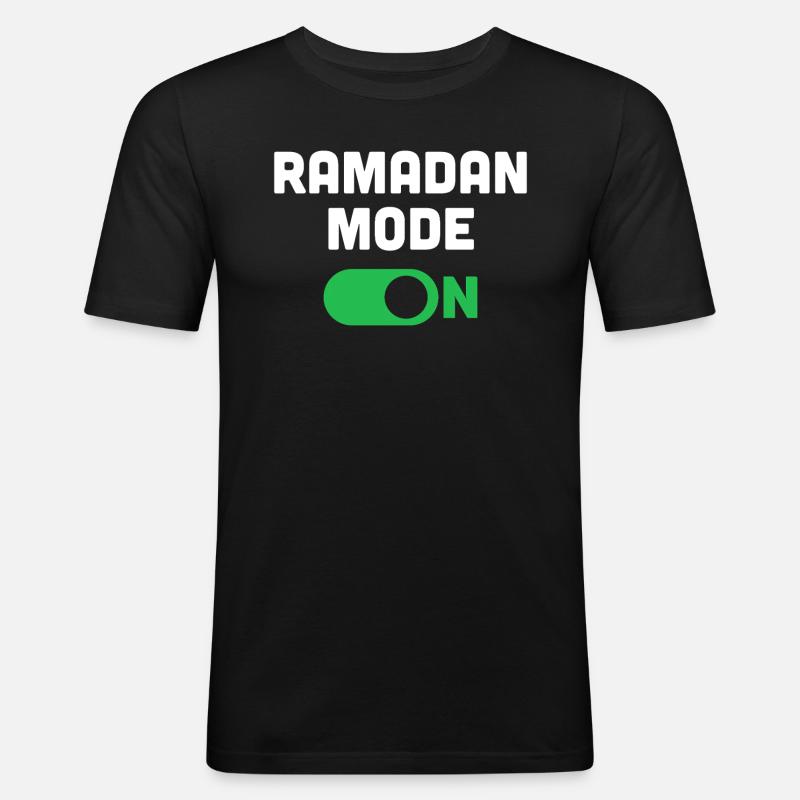 Mode Ramadan activé - T-shirt près du corps Homme - noir