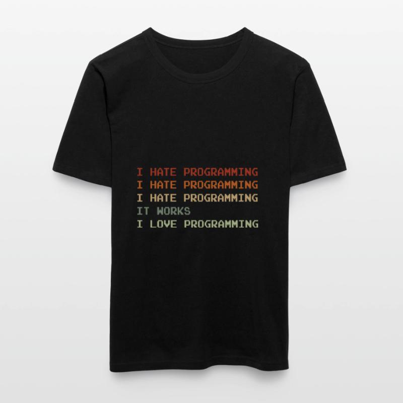 Things I Hate Programming Coder Coding Developer S Männer Slim Fit T-Shirt