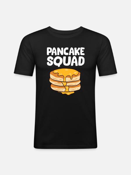Pancakes - Pancake Squad - Men's Slim Fit T-Shirt - black