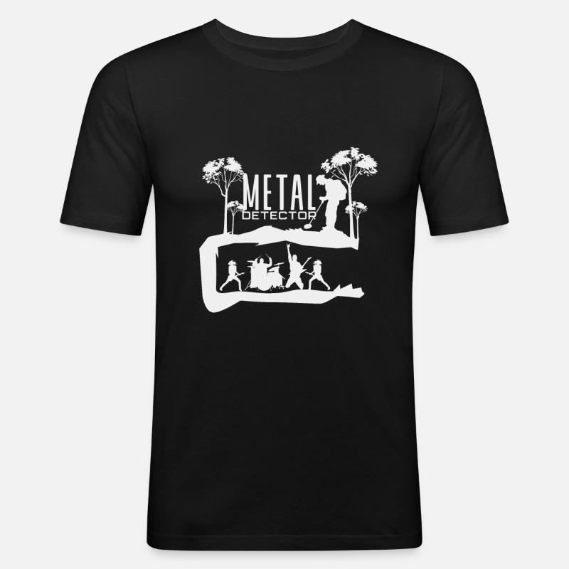 Metal - Männer Slim Fit T-Shirt - Schwarz