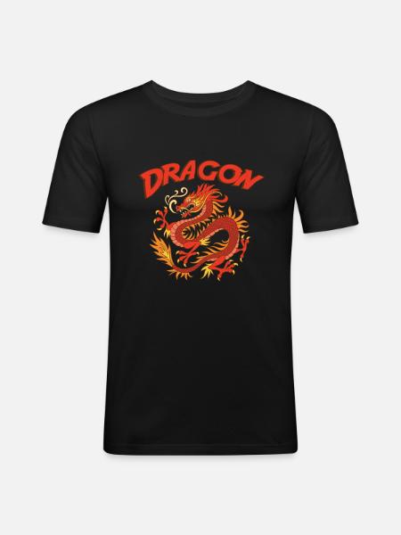 dragon - Men's Slim Fit T-Shirt - black