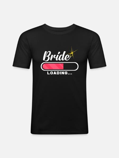 Trauung - Männer Slim Fit T-Shirt - Schwarz