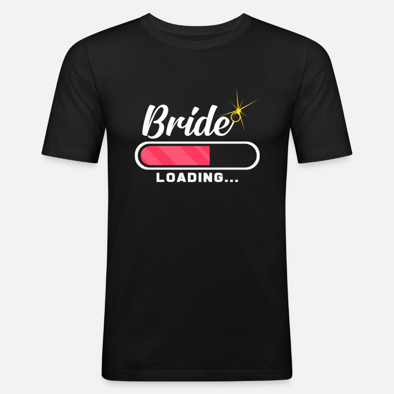 Trauung - Männer Slim Fit T-Shirt - Schwarz