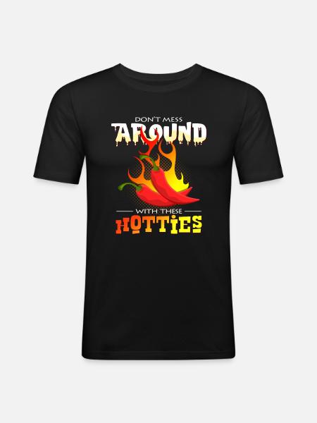 chilli - Men's Slim Fit T-Shirt - black