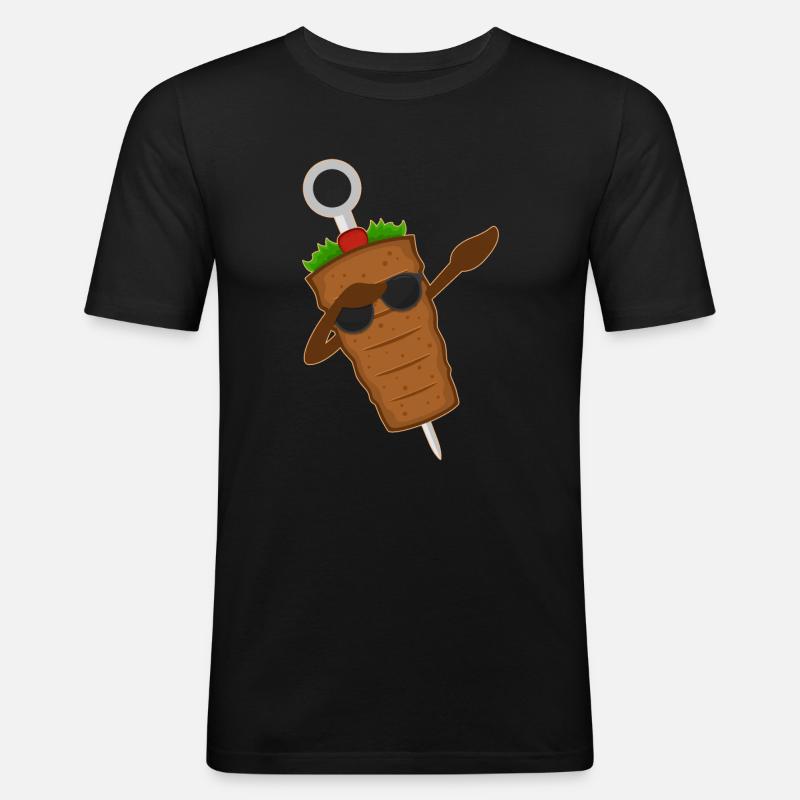 Döner Kebab - Männer Slim Fit T-Shirt - Schwarz