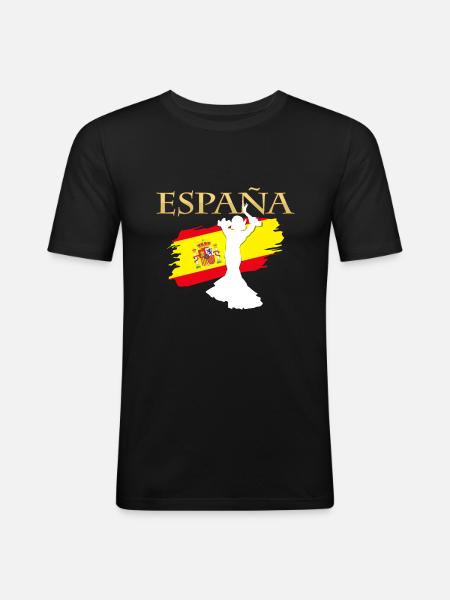 Spain - Men's Slim Fit T-Shirt - black