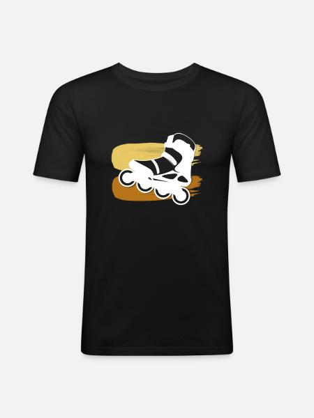 Inline skates - Men's Slim Fit T-Shirt - black