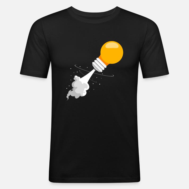 Startup Projekt - Männer Slim Fit T-Shirt - Schwarz