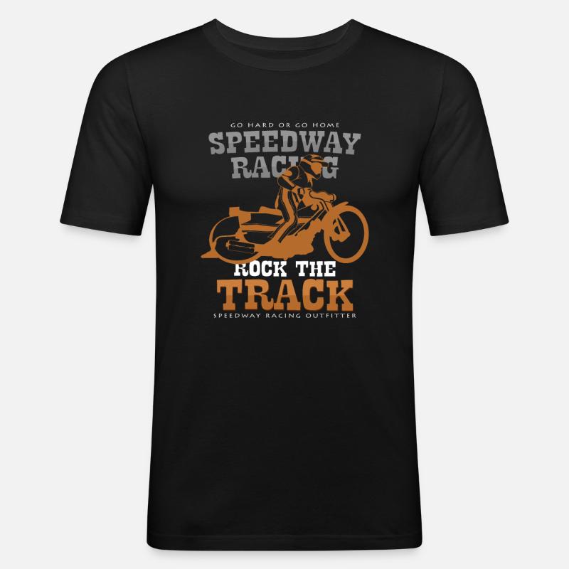 Speedway - Männer Slim Fit T-Shirt - Schwarz
