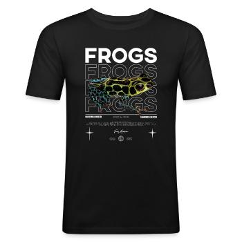 Ranitomeya Imitator Frog Streetwear Frog Keeper - Männer Slim Fit T-Shirt - Schwarz - Vorne - Nik (191cm)