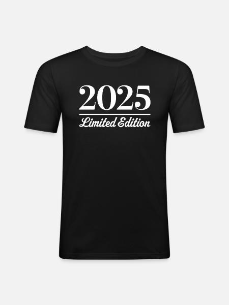 Édition limitée 2025 - T-shirt près du corps Homme - noir