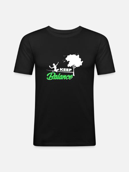 Balance - Men's Slim Fit T-Shirt - black