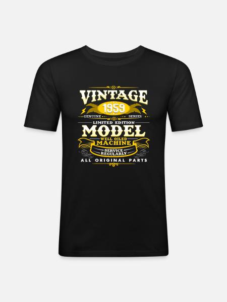 1959 - Men's Slim Fit T-Shirt - black