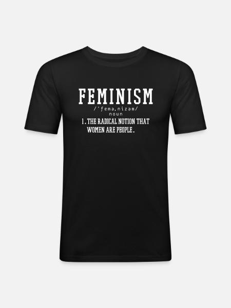 Feminism - Men's Slim Fit T-Shirt - black