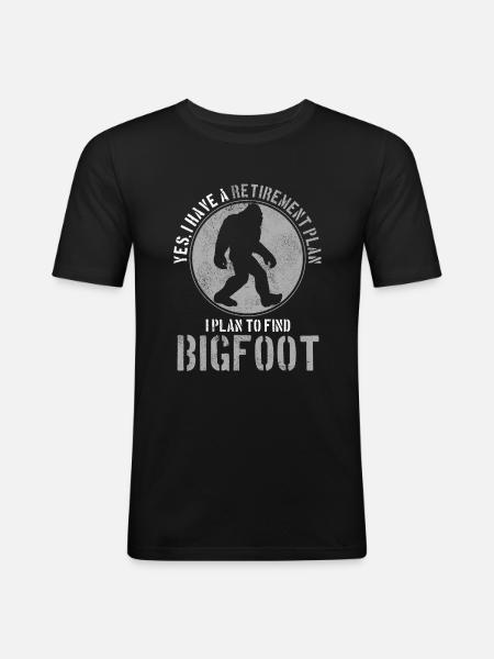 Bigfoot - Männer Slim Fit T-Shirt - Schwarz